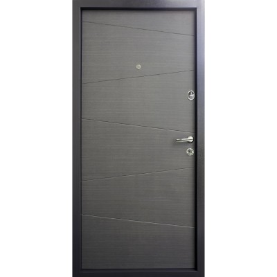 Входные двери квартирного типа Qdoors • Эталон • Нео (венге серый горизонт)
