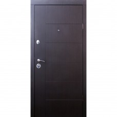 Двері вхідні Qdoors • Еталон • Арізона (венге темний / венге ванільний)