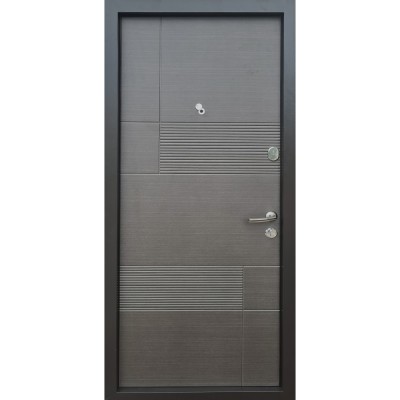 Входные двери квартирного типа Qdoors • Эталон • Калифорния (венге серый горизонт)