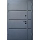 Двери входные Qdoors • Форт Lama • Bay 1200 (антрацит / белое дерево)
