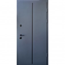 Двері вхідні Qdoors • Форт Lama • Line (антрацит / біле дерево)