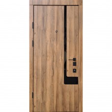 Двері вхідні Qdoors • Авангард • Босфор Ak (дуб артизан/біла емаль)