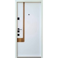 Двері вхідні Qdoors • Авангард • Босфор Ak (дуб артизан/біла емаль)