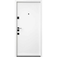 Двері вхідні Qdoors • Авангард • Тіффані (грифель структури софт/біла емаль)