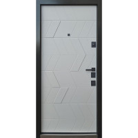 Двери входные Qdoors • Авангард • Конверс Ak (бетон темный/грей софт)