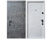 Фото Двері вхідні квартирного типу • Авангард • Порто (мармур темний/біла емаль) 1