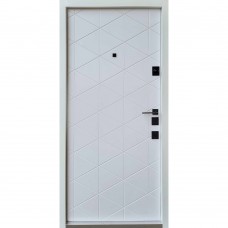 Двери входные Qdoors • Авангард • Бакарды (антрацит/белая эмаль)