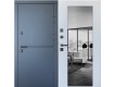 Фото Дверь входная квартирного типа • Элит • Кристалл (антрацит / белый супермат-зеркало) 1