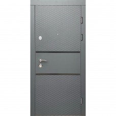 Двери входные Redfort • Комфорт • Грация (антрацит / белый супермат)