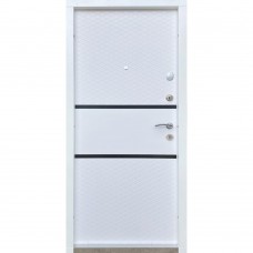 Двери входные Redfort • Комфорт • Грация (антрацит / белый супермат)