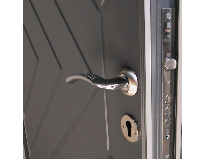 Фото Дверь входная квартирного типа • Премиум • Гранит (серый тисненый) 3