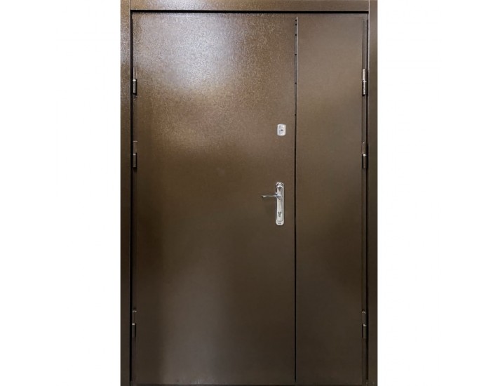 Фото Двері вхідні вуличного типу • Оптима плюс • Метал - Метал з притвором 1200 (мідний антик) 1