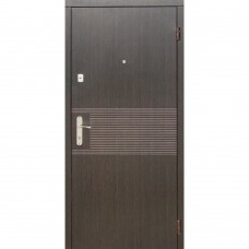 Двері вхідні Redfort • Економ • Лайн (венге / ясен білий структура)