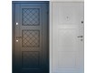 Фото Двері вхідні квартирного типу • Оптима плюс • Верона (графіт/білий сатин) 1