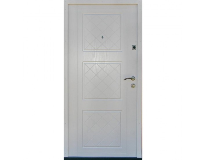 Фото Дверь входная квартирного типа • Оптима плюс • Верона (графит/белый сатин) 3