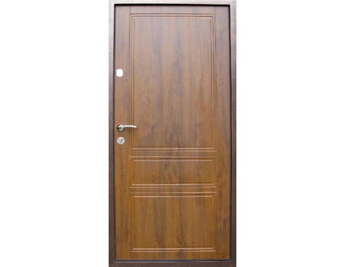 Фото Дверь входная универсального типа • Премиум • Металл - МДФ Осень (дуб бронзовый) 3