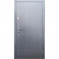 Двери входные Redfort • Оптима плюс • Сити Лайт (антрацит / белый сатин)