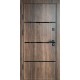 Двери входные Redfort • Элит • Смоук (Дуб табак+3 молдинга / белое дерево)