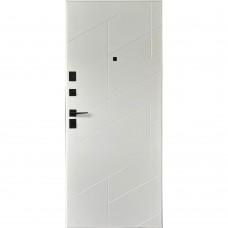 Двери входные Redfort • Элит • Стронг (грифель структура софт / белое дерево)