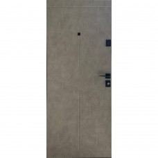 Двери входные Redfort • Премиум • Стоун (мрамор черный/бетон бежевый)