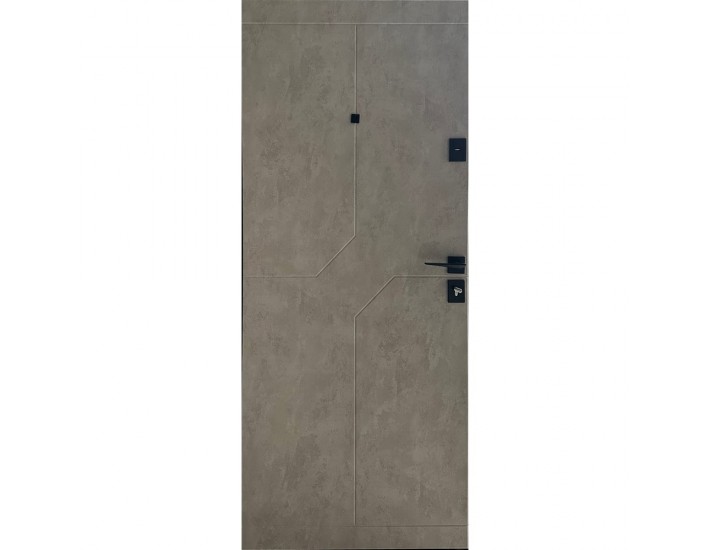 Фото Дверь входная квартирного типа • Премиум • Стоун (мрамор черный/бетон бежевый) 3