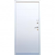 Двери входные Redfort • Стандарт плюс • Элегант (венге темный горизонт / белое дерево)