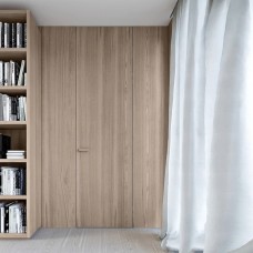 Двері прихованого монтажу SecretDoors шпон натуральний тонований алюмінієве полотно