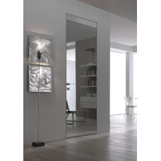 Двері прихованого монтажу Secret Doors з дзеркалом срібло