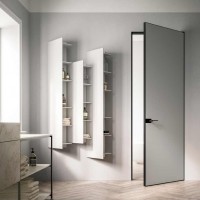 Двері прихованого монтажу Secret Doors фарбовані супермат алюмінієвий каркас