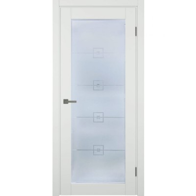Межкомнатная дверь Delight D1 Crystal белый мат