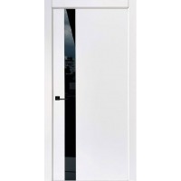 Двері міжкімнатні Status Doors Ultra-Black Glass (120мм) біла емаль RAL 9003