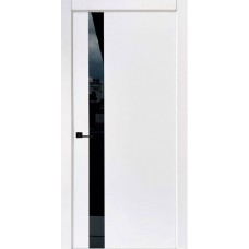 Двері міжкімнатні Status Doors Ultra-Black Glass (120мм) біла емаль RAL 9003