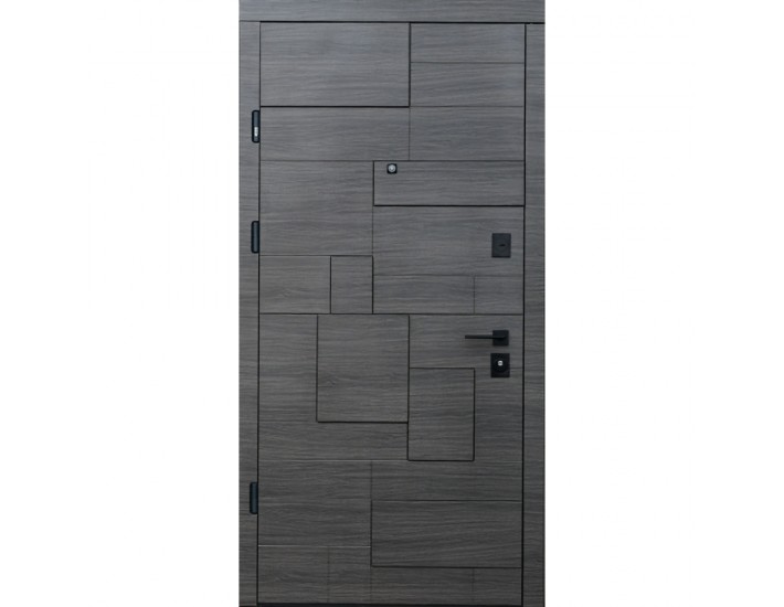 Фото Вхідні двері квартироного типу Standard Lux Securemme • Піраміс (венге сірий горизонт АРТ/білий) 1