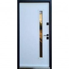 Двери входные Straj • Proof Smart Street • PF Rio S (антрацит песок/белый)