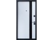 Фото Входная дверь – Standard Lux Securemme квартира – мод. Slim S Glass-A (софт блэк past/белый сатин) 2