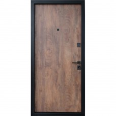 Двери входные Straj • Prestige Lux • Terra S (спил дерева коньячный)