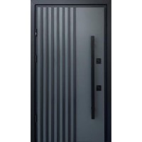 Двері вхідні Straj • Stability Hardy • Hardy Loft (антрацит/гладка біла)