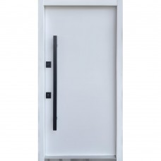 Двери входные Straj • Stability Hardy • Hardy Loft (антрацит/гладкая белая)