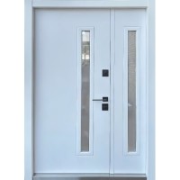 Двери входные Straj • Stability Proof 1.5 Mottura • Rio-S Loft Double (антрацит/vin белый атлас)