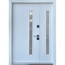 Двери входные Straj • Stability Proof 1.5 Mottura • Rio-S Loft Double (антрацит/vin белый атлас)