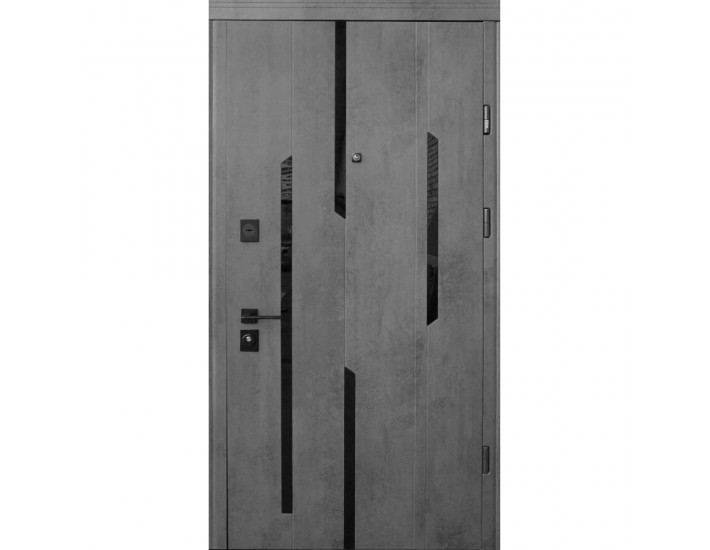 Фото Вхідні двері – Standard Lux Securemme квартира – мод. Mirage (бетон чорний/бетон сірий) 1