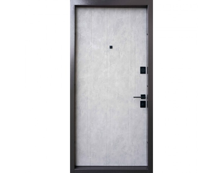 Фото Входная дверь – Standard Lux Securemme квартира – мод. Mirage (бетон черный/бетон серый) 2