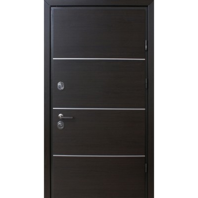 Вхідні двері вуличного типу Straj • Proof Mottura • Party D (венге темний)