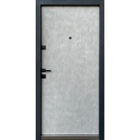 Двери входные Strong • Стоун (мрамор темный/бетон серый)