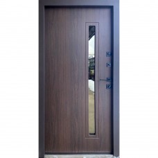 Двери входные Strong • Вест (коричневый песок/дуб темный)