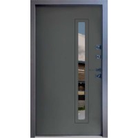 Двери входные Strong • Вест (песок темный серый/антрацит vin )