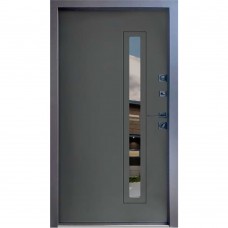 Двери входные Strong • Вест (песок темный серый/антрацит vin )