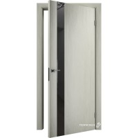Двері міжкімнатні TERMINUS Solid 802 Аляска дзеркало графіт