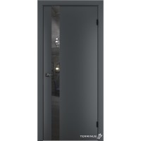 Двері міжкімнатні TERMINUS Solid 802 Антрацит дзеркало графіт