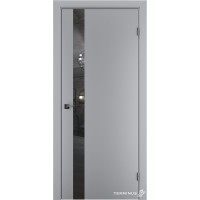Двери межкомнатные TERMINUS Solid 802 Серые зеркало графит
